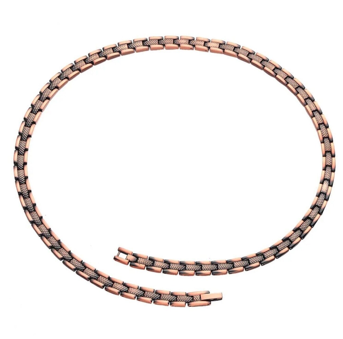 Pure Copper 99.9% Magnetic Necklace with 62 Neodymium Magnets Gift Boxed